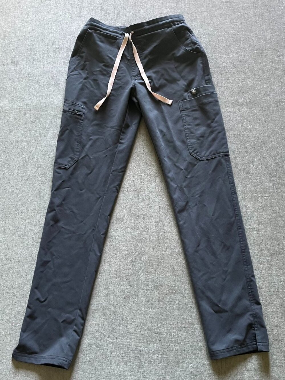 FIGS Technical Collection Gray Scrub Pants Women XXS Gray High Waisted Pockets